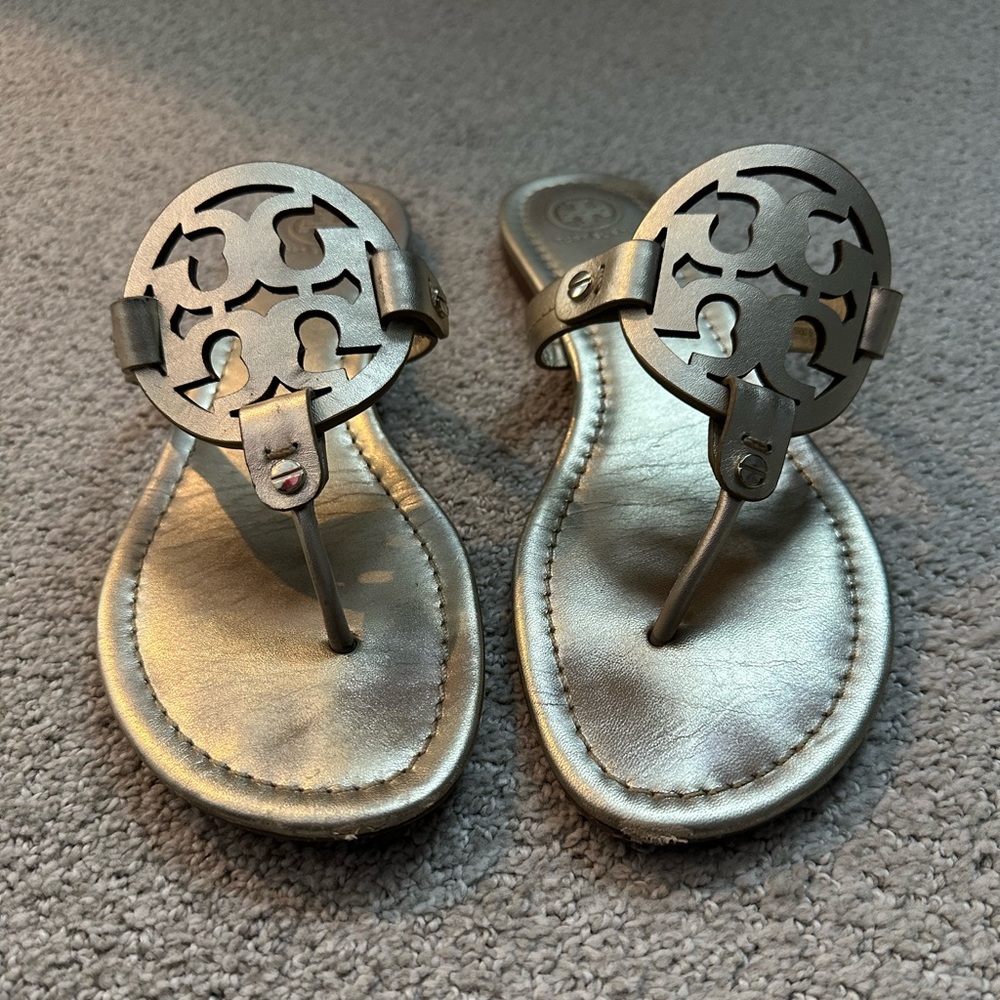 Tory Burch gold sandals